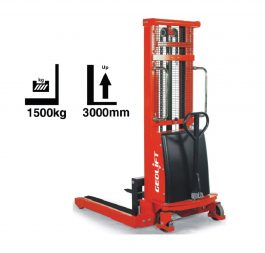 Semi Electric Straddle Leg Stacker 1500kg – SPW1530