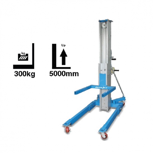 Aluminium Material Lift 300kg – AML3050